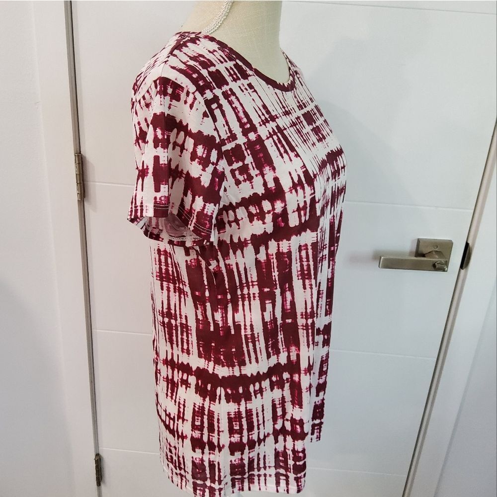Vince Abstract Print T-shirt Short Sleeve Size L - Picture 3 of 9